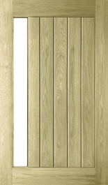 vertical plank glazed oak pivot