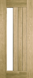 vertical plank glazed oak
