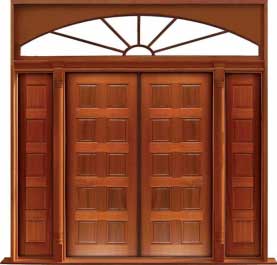 10 panel: double door + sidelight on right