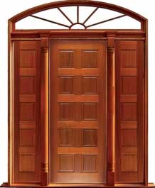 10 panel: double door + sidelight on right