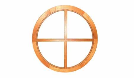 4 light clear glazed circular sash