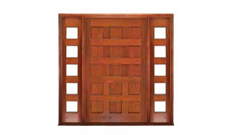 coolum panel: single door +  two sidelights