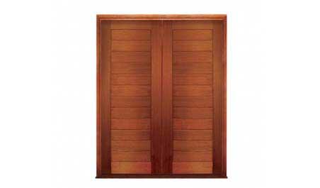 horizontal plank: double door