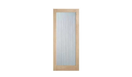 narrow reeded glass 1 light: door only