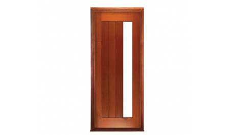 vertical plank glazed: door in frame