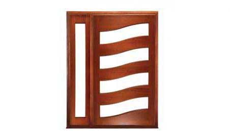 wave pivot: single door + sidelight on left