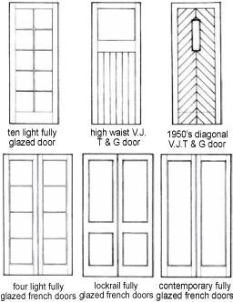 Post war door styles
