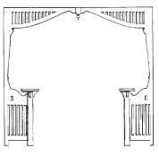 1920's Filigree Pedestal Arch