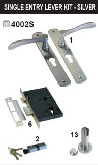 Single entry lever KIT - silver