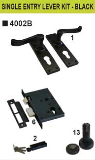 Single entry lever KIT - black